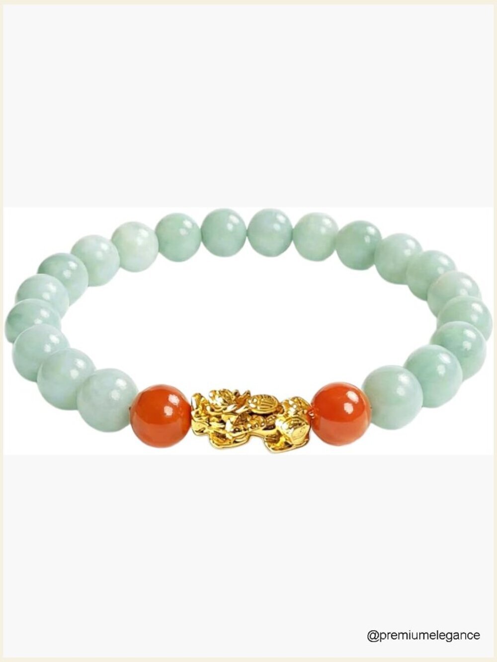 Natural Jade Pixiu Wealth Bracelet Feng Shui Good Luck Bracelet